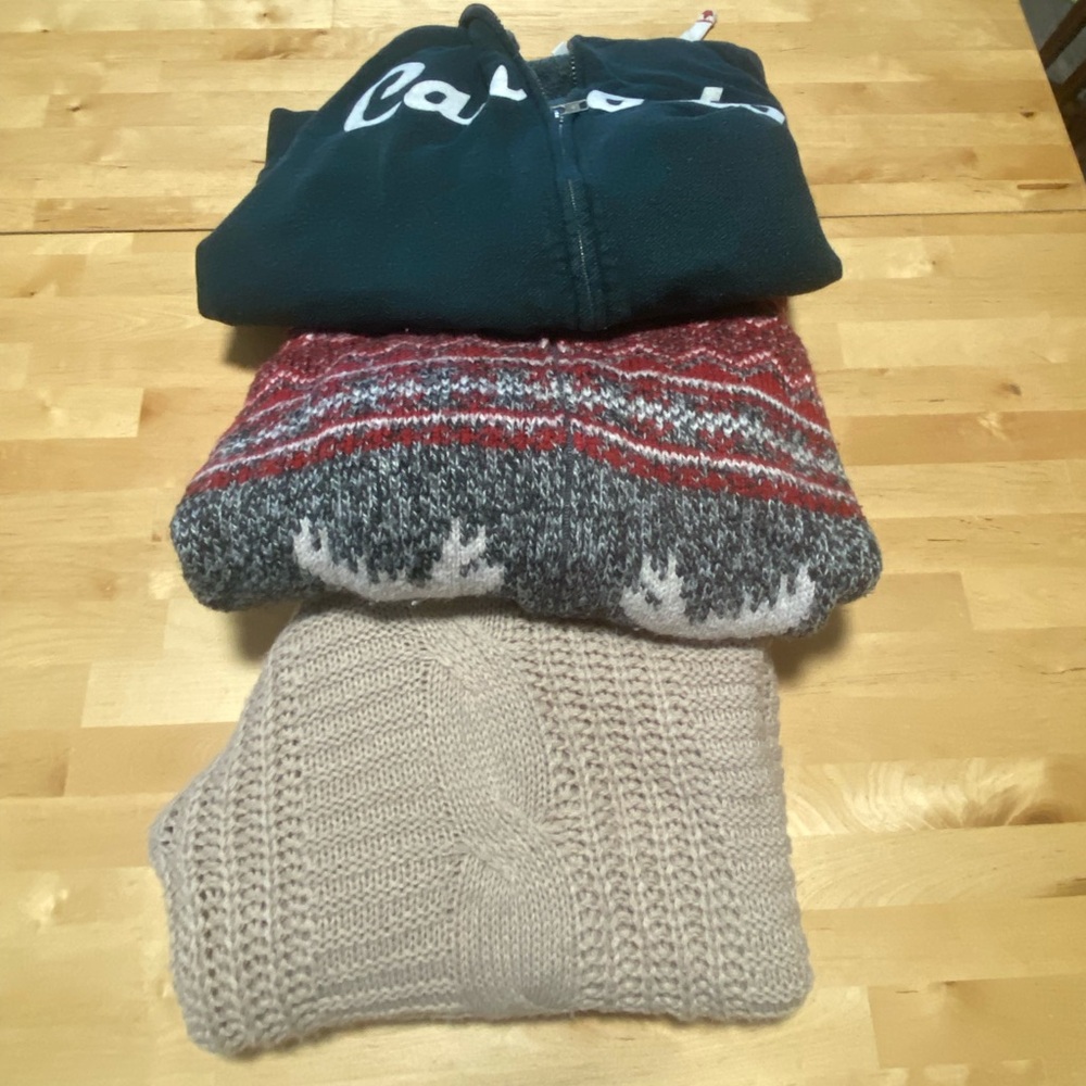 Girls Sweater Bundle - Size Large/XL - Cozy & Versatile Tops